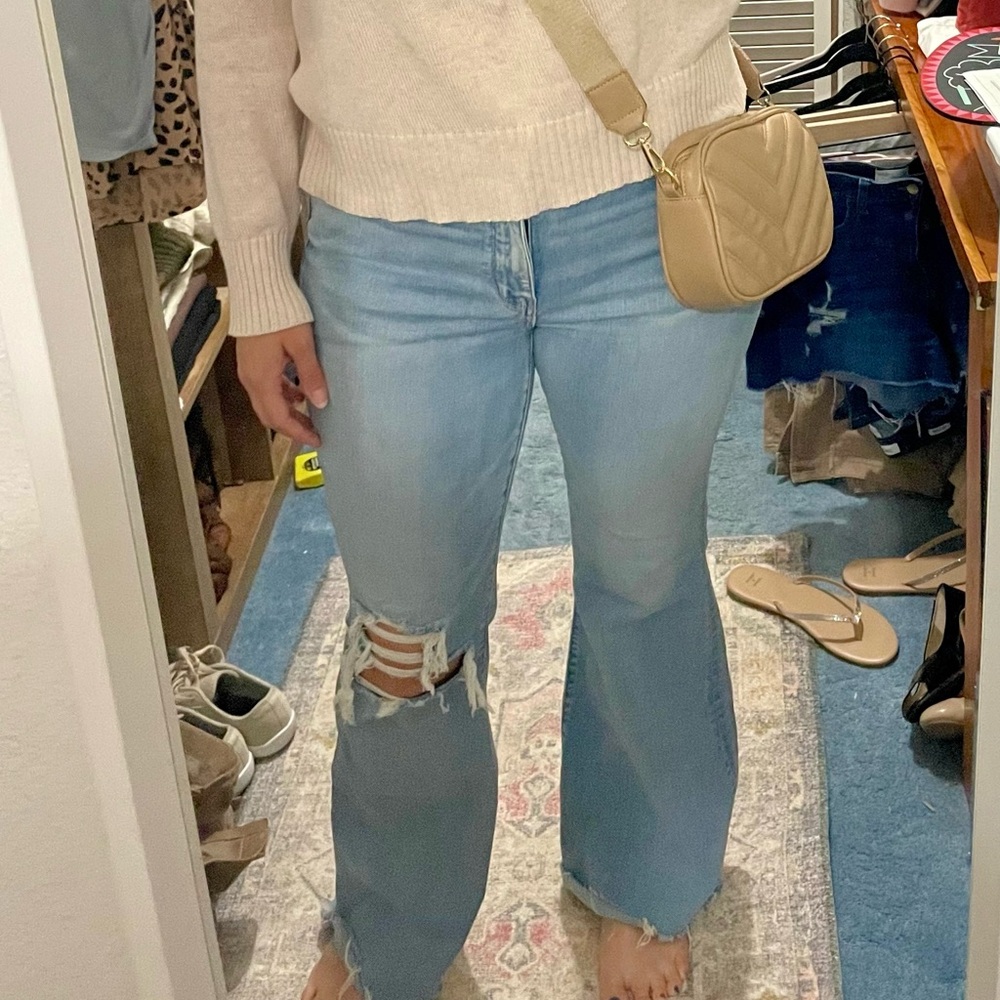 🦅American Eagle Super High Rise 14 Long